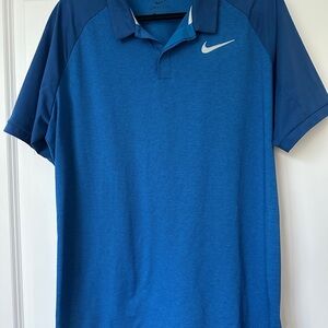 Nike Men's Dri-FIT Blue Polo Shirt